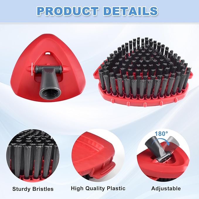 Mop Heads Replacements for O Ceda,Mop Replace Head for Ocedar Rinseclean 2 Tank,Microfiber Mop Refills,Include 3 Spin Mop Replacement Head 1 Scrub Brush 1 Mop Base Machine Washable & Easy to Replace