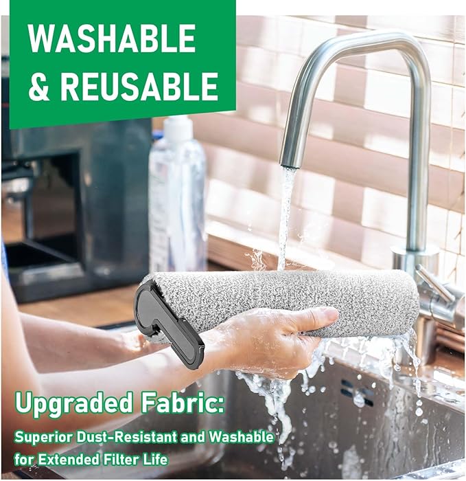 Floor ONE Stretch S6 Roller Brush Replacement and Vacuum Filter Kit Compatible with Tineco Floor ONE Stretch S6 /Swtich S6 /i5 Stretch /i6 Stretch /S7 Stretch /S9 Artist Wet Dry Cordless Vac Cleaners