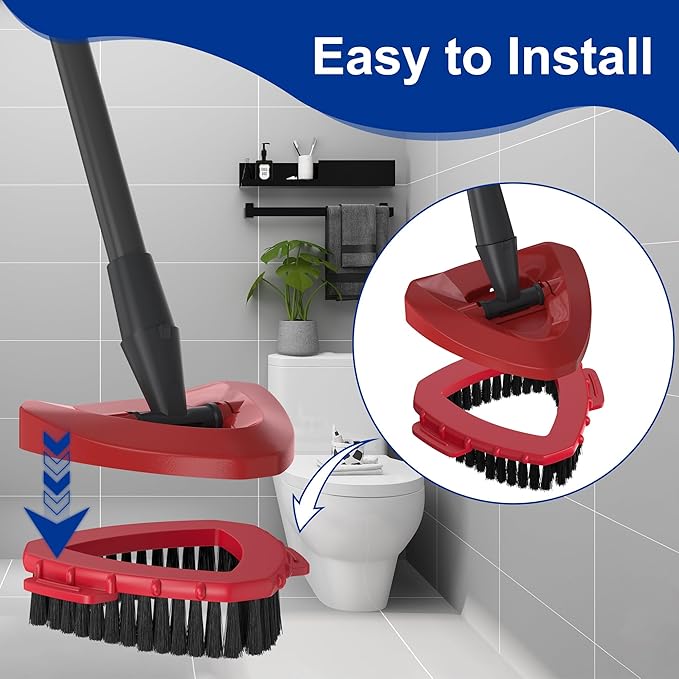 Scrubber Mop Head for O Cedar RinseClean Spin Mop 2 Tank System, Replace Head for OCedar Spin Mop Scrub Brush Head,