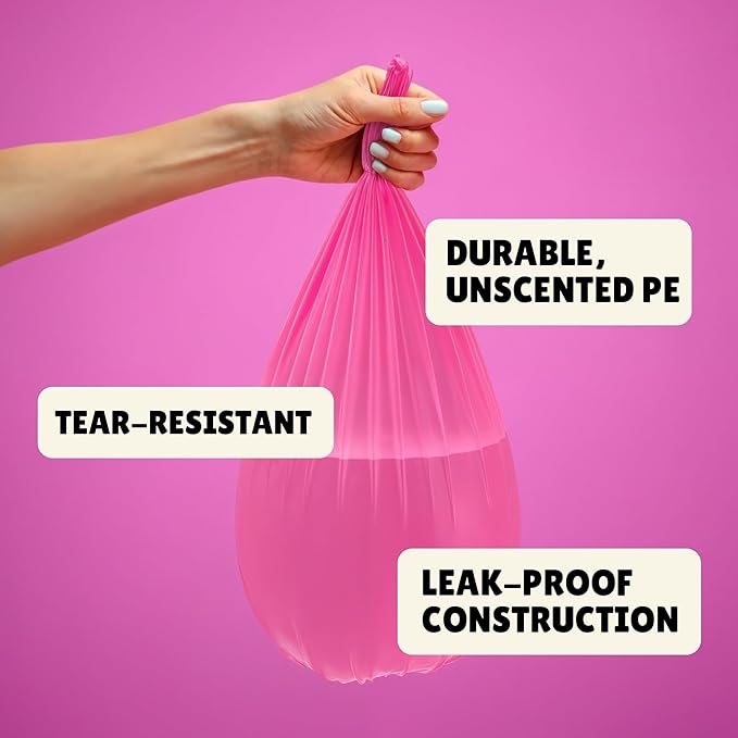 Forid Small Trash Bags for Bathroom - 2.6 Gallon Garbage Bags Unscented,Extra Thick Strong Wastebasket Can Liners for Home Office Bedroom,150 Bags Multi Colored
