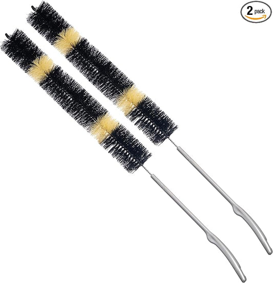 KONEX 30 Inch Long Dryer Lint Brush Vent Cleaner | Heavy-Duty Flexible Radiator Brush | Dryer Vent Trap | Bendable for Your Appliance Care Home Essentials (Pack of 2)