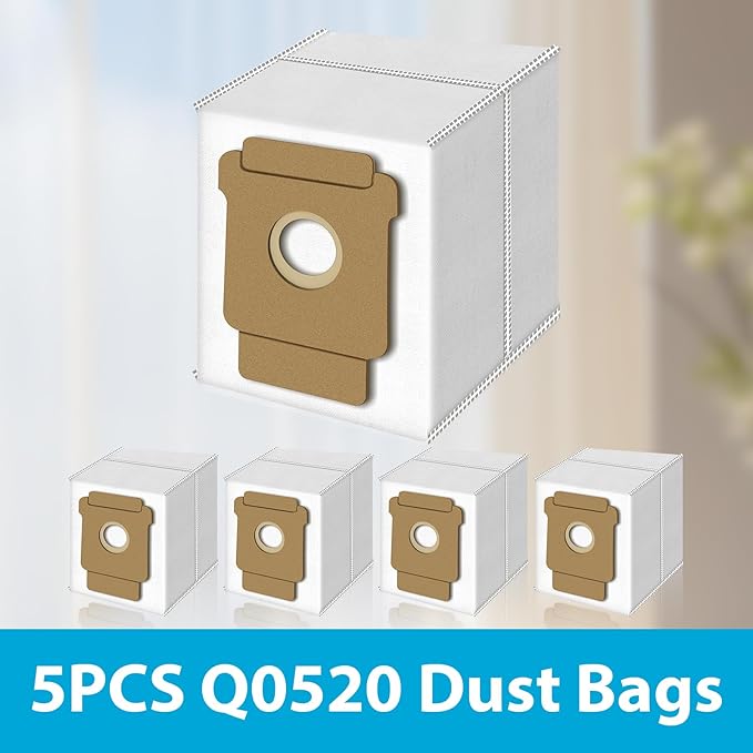 Dirt Disposal Bags Compatible with iRobot Roomba Essential Vac 2 Q0520,105 Vac,105 Combo, 104 Combo, Plus 405/Plus 505 Combo, Max 705 Vac, Replacement Dust Bags Vacuum Cleaner Parts