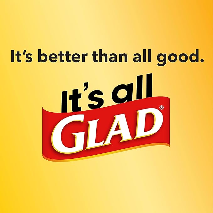 Glad Tall Kitchen Trash Bags 13 Gallon, MaxStrength Beachside Breeze Garbage Bags, Drawstring, 90 Count