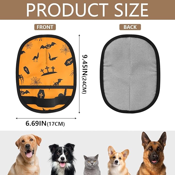 CHPGPUG Halloween Pet Hair Removal Glove for Cats & Dogs Reusable Pet Hair Removal Glove pet Hair Electrostatic Gloves