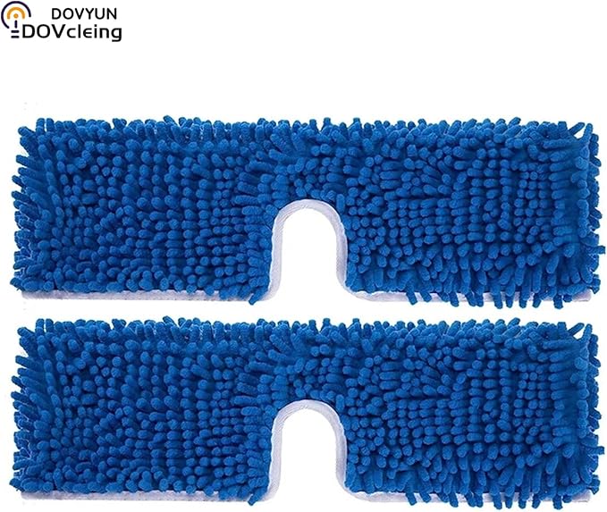 Dovcleing 2 Pack Microfiber Mop Refills Compatible with O-Cedar Dual-Action Flip Mop Resuable Replacement Mop Heads for Dry & Wet Use