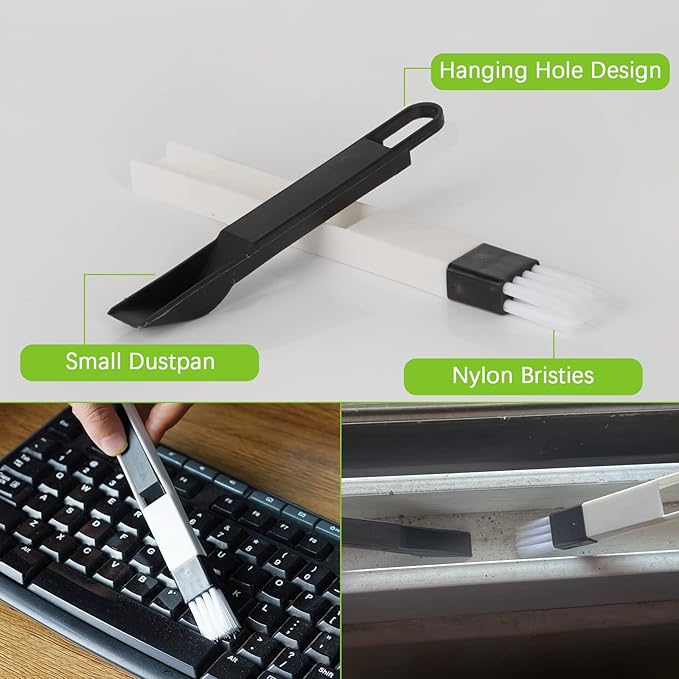 Trycooling Hand-held Groove Gap Cleaning Tools Door Window Track Kitchen Cleaning Brushes (3 Pcs)