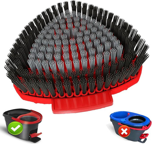 Bublador Scrubber Mop Replace Head Compatible with O Cedar EasyWring 1 Tank,Spin Replacements Heads,Scrub Brush Attachment for Bathroom,Kitchen and Various of Hard Floors