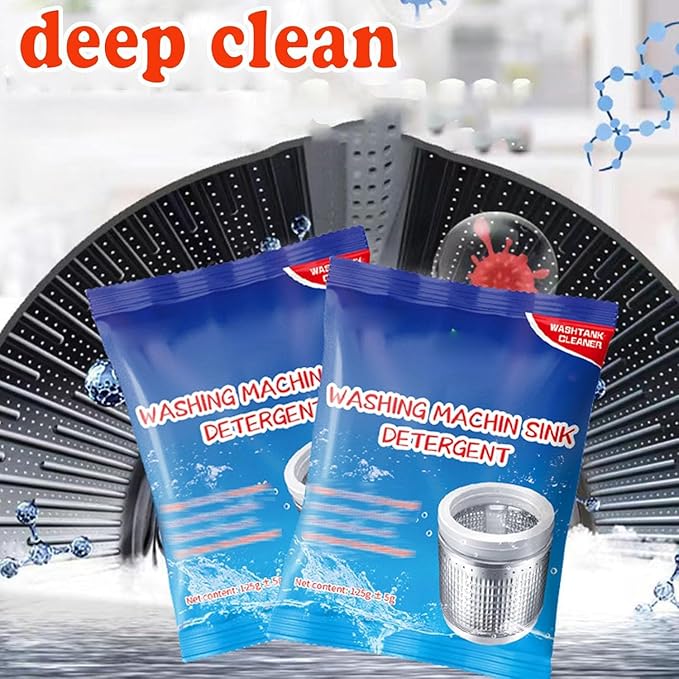 Powerful Stain Remover Washer Tank Cleaner, Washing Machine Deep Cleaner Front Loader Top Load, Heavy Duty Stubborn Stain Cleaner, Household Descaler For Drum, Tub & All Internal Parts (1PC)