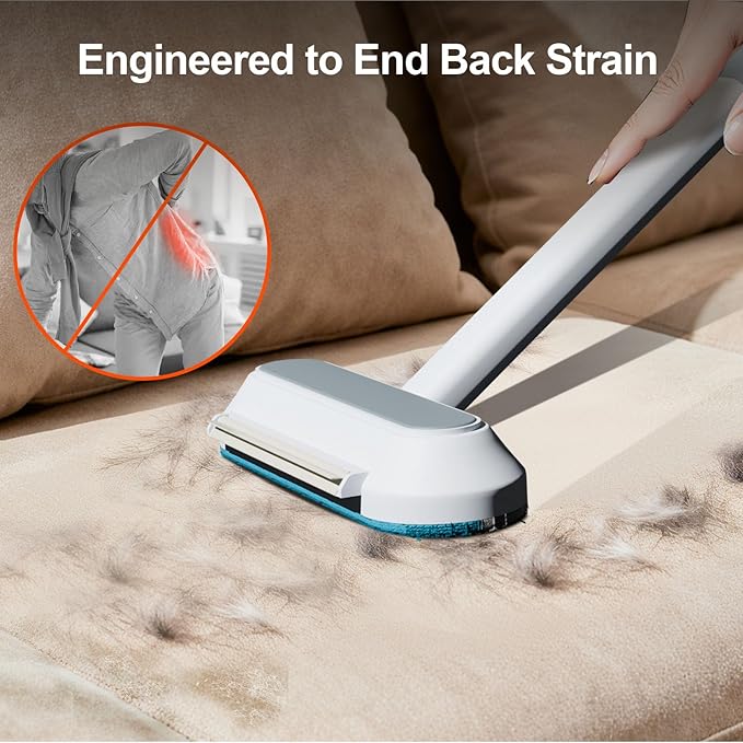 MZFMZF Pet Hair Removal Tool for Furniture, 3 in 1 Cat and Dog Hair Removal Tool, Suitable for Use on Furniture, Carpets, Clothing, and Bedding, Durable, Reusable, Washable, Grey, 1 Pcs