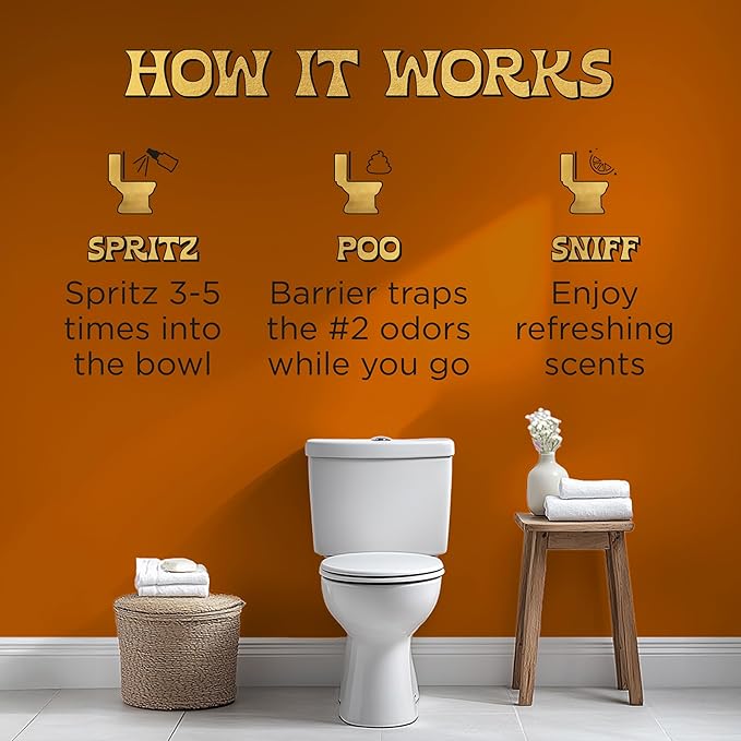 Poo~Pourri Maple Pumpkin 2oz Before-You-Go Toilet Spray - Instantly Trap Bathroom Odor - Plant Based Ingredients & Essential Oils - No synthetic fragrance - Maple, Pumpkin, and Smoked Vanilla Scent