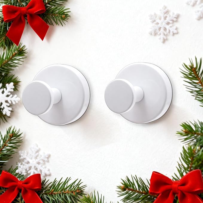 WingWider Shower Hooks for Inside Shower,Suction Cup Hooks for Glass Window,Removable Towel Hooks for Bathrooms,2 Packs(White)