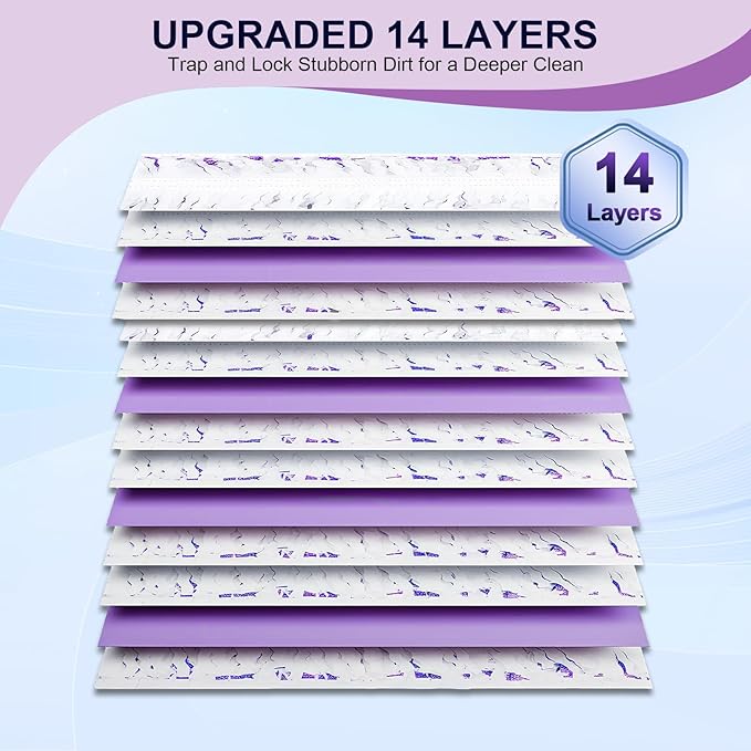 5X Cleaning Power Mop Pads for Swiffer Power Mop, Disposable Power Mop Pad Refills, Replacement Floor Cleaning Refills, Multi-Surface Wood Floor Replacement Pads (25)