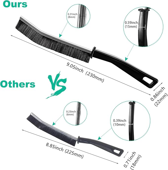 Crevice Cleaning Brush, Hard Bristle Crevice Cleaning Brush, Multifunctional Cleaning Brush, Gap Cleaning Brush, Grout Brush, Crevice Cleaning Tool for Kitchen and Bathroom etc