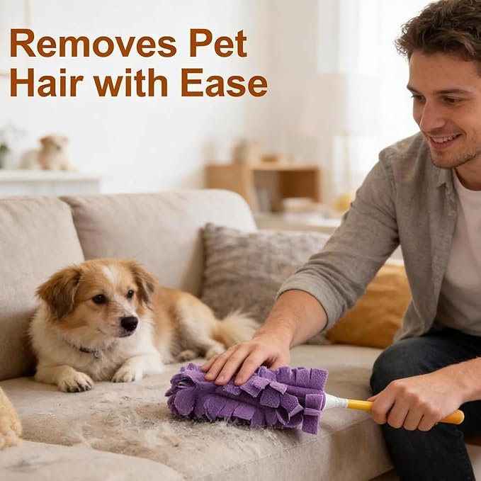 360° Electrostatic Duster Refills — The Sustainable Choice for a Dust-Free Home, Washable & Reusable, High-Density Microfiber, Fits Most Standard Duster Handles (5PCS)