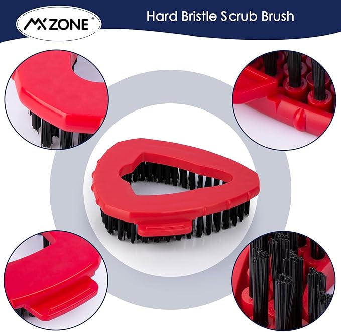 Scrubber Mop Head Replacement Compatible with O Cedar EasyWring 1 Tank System, Spin Mop Scrub Brush Head, Hard Bristle Cleaning Brush Attachment for Kitchen Tile Floor, Not Fit RinseClean