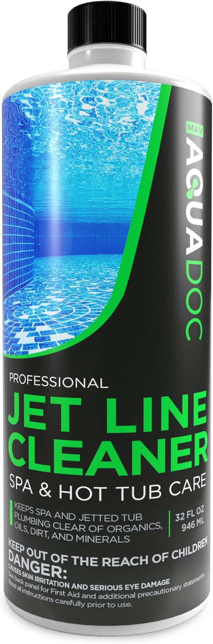 Spa Jet Cleaner for Hot Tub - Spa Jet Line Cleaner for Hot Tubs & Jetted Tub Cleaner to Keep Your Jets Clean - Fast Acting Spa Flush for Hot Tub (Jet Line Cleaner - 1 Quart)