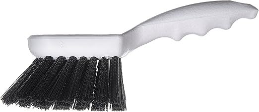 SPARTA Utility Scrub Brush with Polyester Bristles 8" x 3" - Black