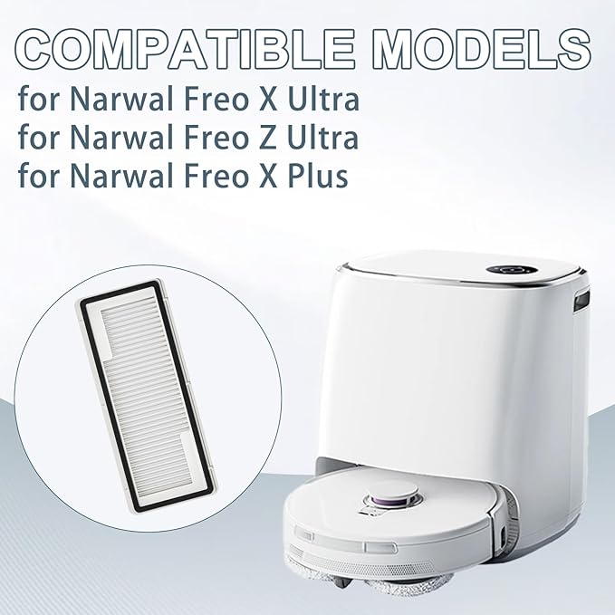 Filter Accessories for Narwal Freo Z10, Freo X Ultra, Freo X Plus, Freo Z Ultra, Freo Pro Vacuum Cleaner, Freo X Ultra Replacement Part 7 Pcs Filter