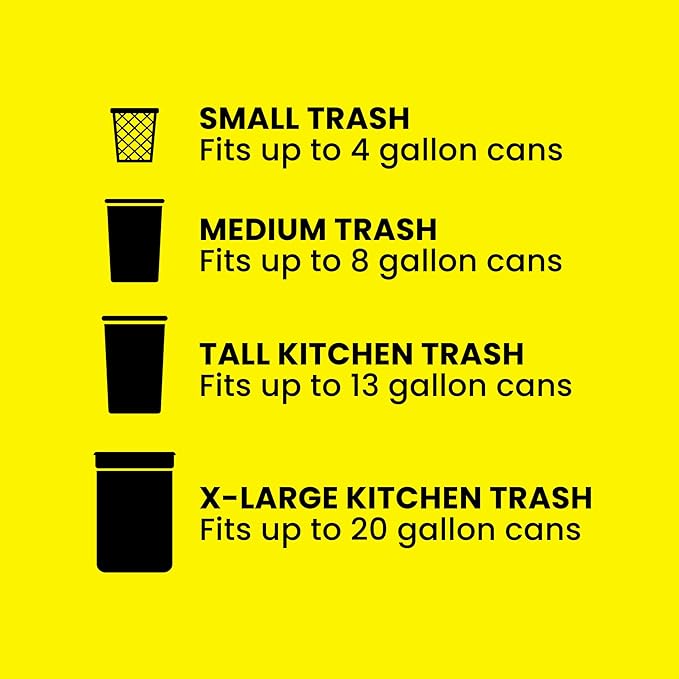 Glad ForceFlex Tall Kitchen Trash Bags, 13 Gallon, Gain Lavender, 40 Count (Package May Vary)