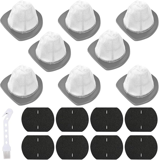 8 PACK 2033 Replacement Filter Compatible with Bissell Featherweight Stick Lightweight Bagless Vacuum Cleaner 20331, 20333, 20334, 20336, 20339, 2033M,8 Mesh Filter 8 Foam Filters, Replace No.#1611508