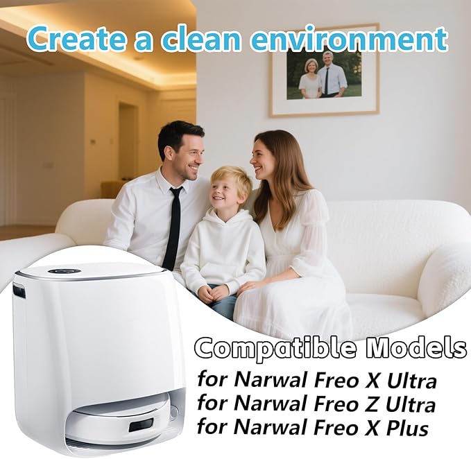 Freo X Plus Robot Vacuum Cleaner, Freo X Ultra Replacement Part, Freo X Plus Accessorie 6 Pairs Side Brushes