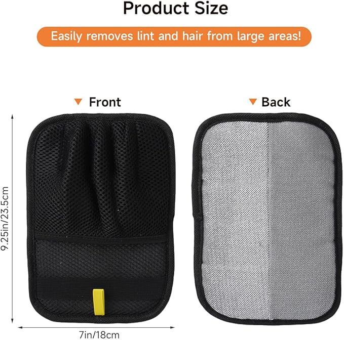 AOUDADPET Pet Hair Removal Gloves for Cats and Dogs Five-Finger Electrostatic Pet Hair Gloves Newly Upgraded Pet Hair Removal Tools Suitable for Laundry,Couch,Carpet,Car Seat