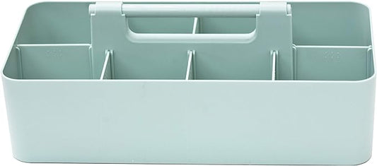 -Large Portable Caddy, DIY Dividers, 8 Compartments, Office Supplies Organizer, Simple, Portable Basket with Handle Storage Organizer Modern,Endless Multi Use -Made in USA