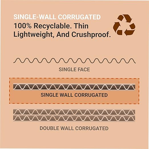 BOX USA Cardboard Trash Cans and Recycling Bins, 40 Gallon 18"L x 18"W x 30"H (10-Pack) Reusable or Disposable Pop Up Garbage Boxes Container for Party, Parties, Recycle, Outdoor Events, Heavy Duty, Waste