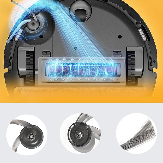 Chuancheng Q7 M5+ Replacement Parts for Roborock Q7 M5/ Q7 L5 / Q7 L5+ Vacuum Cleaner, 17Pcs Accessories KIt with 1 Main Brush, 6 Mop Pad, ６ Side Brush, ４ HEPA Filter