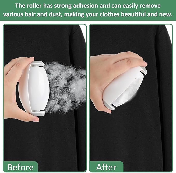 Washable Lint Roller 2pcs, ReusableSuper Sticky Lint Ball Remover for Pet Hair and, Lint Roller Ball for Plush Hair for Travel,Home Office