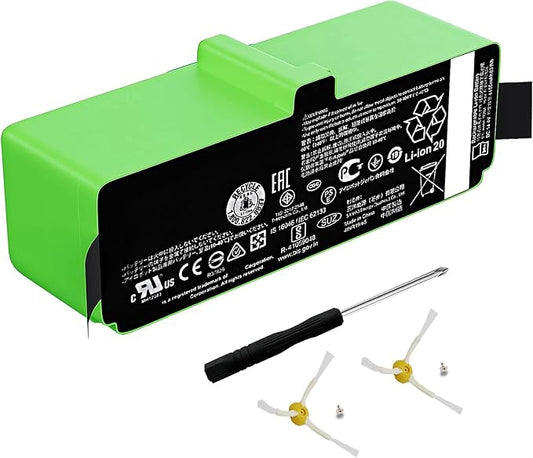 Lcenerga for iRobot Battery Replacement Roomba Battery Compatible with Roomba 890 891 895 877 860 850 805 801 700 695 690 685 680 677 675 671 670 665 652 640 614 615 500 400 Blade 15 Series 1800Li