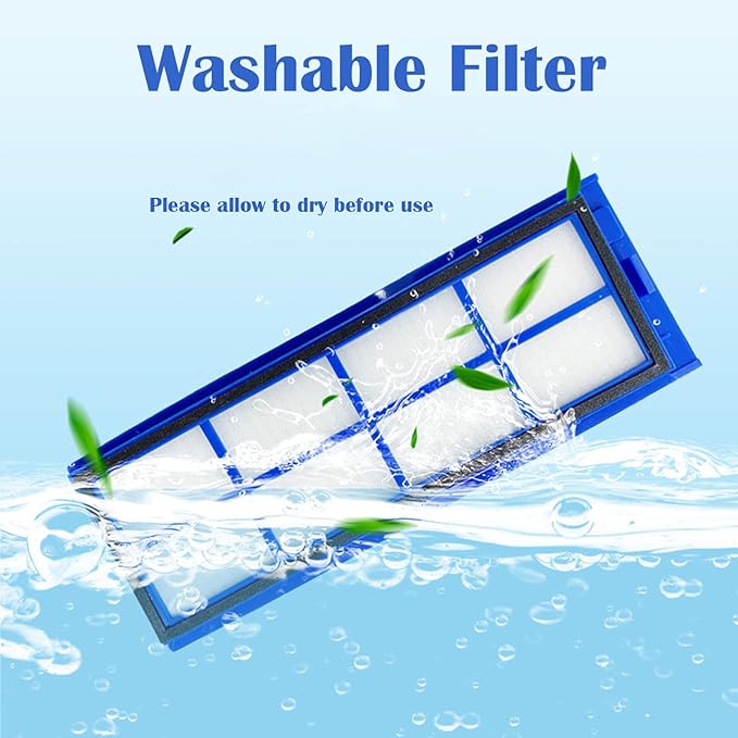 Replacement Parts Kit Fit for Eufy RoboVac L70 Hybrid Robot Vacuum Cleaner Accessories, 1 Rolling Brush 2 HEPA Filters 2 Side Brushes