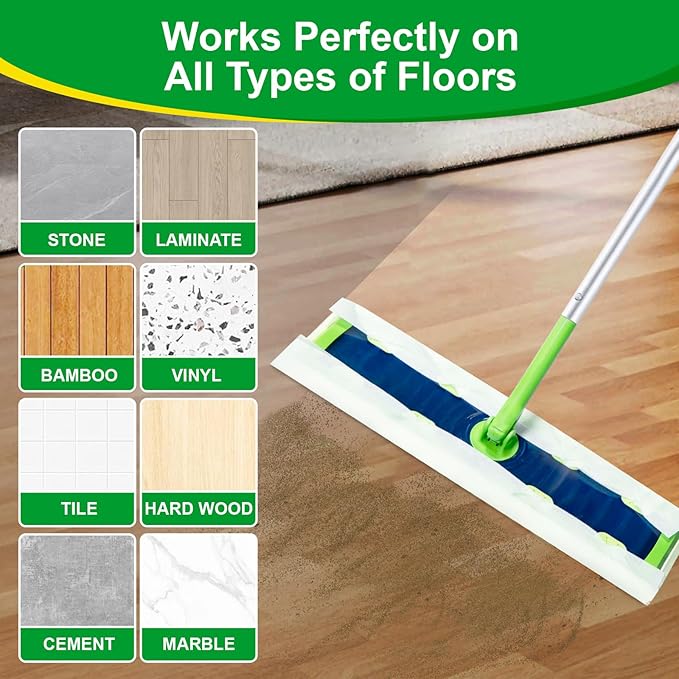 20 Count XL Heavy Duty Dry Sweeping Cloths for Swiffer Sweeper XL Mop - Disposable X-Large Pet Refill - Thickened Multi-Surface Dry Mopping Pad Refills for Floor Cleaning
