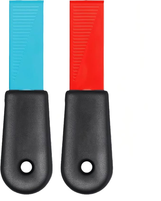Kitchen Deep Cleaning Tool Kit, 2-Cut Cleaner with Dual Colors - Colored Handle for Stove/Grout/Desktop Crimps, Perfect for Kitchen and Home deep Cleaning