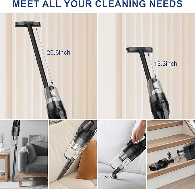 SOWTECH Corded Vacuum Cleaners 20Kpa Powerful Suction Ultra-Light Stick Vacuum for Hard Floor Pet Hair Vacuum