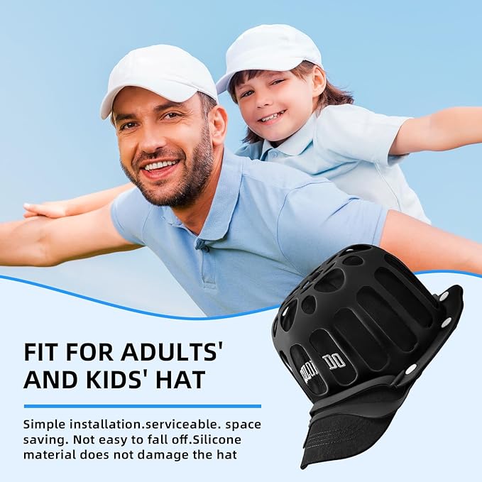Silicone Hat Washer Cage Hat Cleaner for Baseball Caps, Rust-Proof & Shape-Saving Design,Ball Cap Washer Fit for Adults and Kids Hats Shaper,Flexible and durable，Cap holder,Black