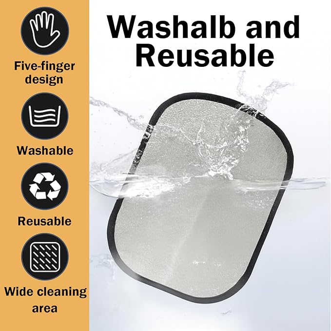 Anazzly 2Pcs Pet Hair Removal Glove with Electrostatic Technology, Pet Hair Gloves for Dogs and Cats, Washable Pet Hair Remover Tool for Sofas, Carpets, Car Seats and Bedding