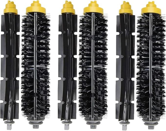 3 Sets Replacement Bristle & Flexible Beater Brush Compatible with iRobot Roomba 600 and 700 Series 614 618 630 635 640 645 650 652 655 660 665 670 671 675 680 690 692 694 695 760 770 780 790 Robot.