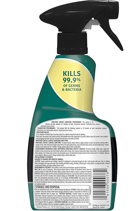 Weiman Disinfectant Granite Daily Clean & Shine - 12 fl oz (2 Pack) Safely Clean Disinfect and Shine Granite Marble Soapstone Quartz Quartzite Slate Limestone Corian Laminate Tile Countertop