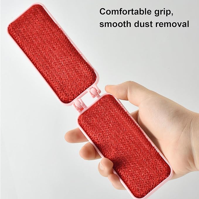 Reusable Lint Brush - Foldable Portable Travel Clothes Cleaner, Compact and Dust Remover | Small Pet Removal Tool, Multifunctional Fabric Brush for Baby Garments, Pet, or Daily Laundry,