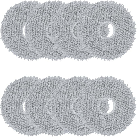 8 Pcs Replacement Mop Pads Compatible with iRobot Roomba Plus 405 Combo Robot 505 Combo Robot, Vacuum & Mop Replacement Parts Accessories Washable Reusable Mop Pads