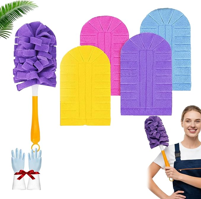 360° Electrostatic Duster Refills — The Sustainable Choice for a Dust-Free Home, Duster Refills Reusable, Larger Size Dusters with 4X Microfibers