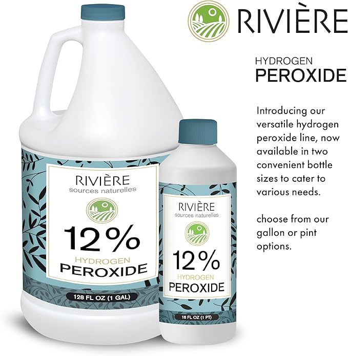 Rivière 12% Hydrogen Peroxide, 2 Gallons