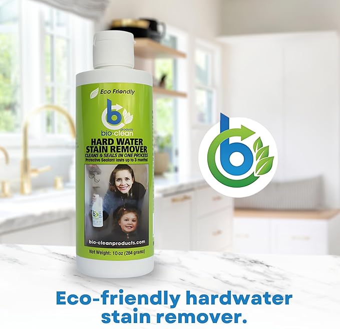 Bio-Clean Products Hard Water Stain Remover, 10 Fl Oz (Pack of 1), Green, 10 Ounce