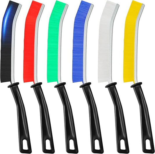 6Pcs Hard Bristle Crevice Cleaning Brush, Multifunctional Premium Crevice Cleaning Tool, Designed for Cleaning Narrow Spaces, Suitable for Toilet, Faucets,Kitchen,Grout, KOSPRIE