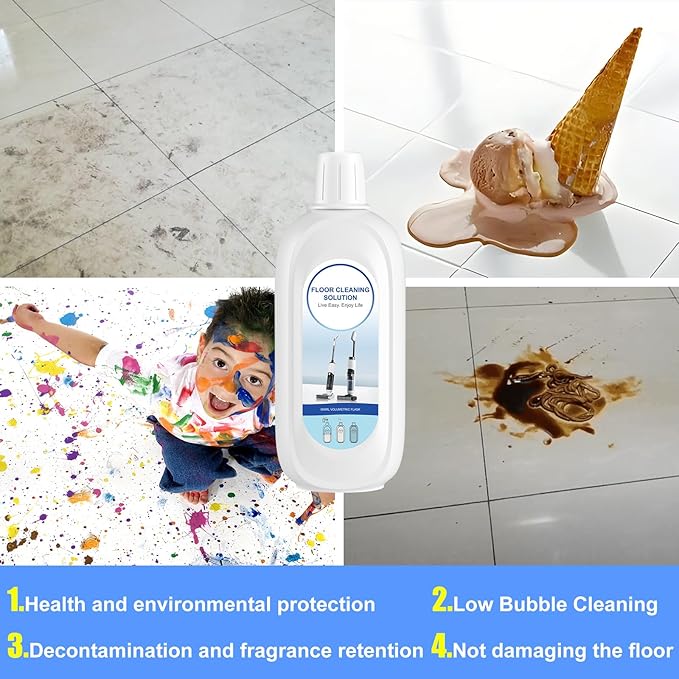 Nukisa 10 Bottles Compatible with Tineco Cleaning Solution Pet 500ml Per Bottle Lavender Scents Floor Cleaner Compatible with All Robot Vacuums with Mopping and Cordless Wet/Dry Vacuum (Lavender)