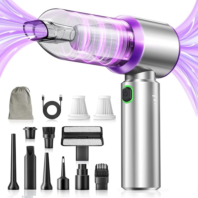 AURACIA Handheld Car Vacuum (Grey-purple)
