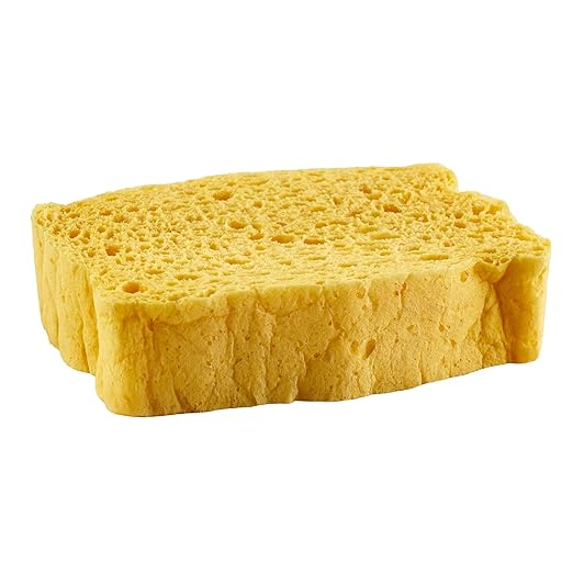 Get - BIOSPG12 French Pop Up Kitchen/Dish Sponge (Pack of 12), Tan , 4" x 3" x 1"