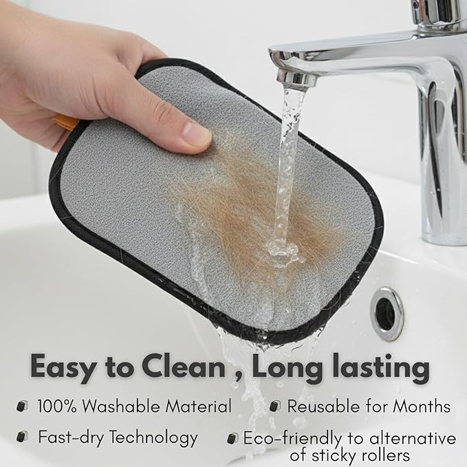 URBAN CORE. 2 PCS Electrostatic Pet Hair Removal Glove for Laundry Best Dog Hair Remover Glove Magic Brush for Pet Fur Removal on Couch Use for Cat Grooming Supplies Dog Grooming Tool