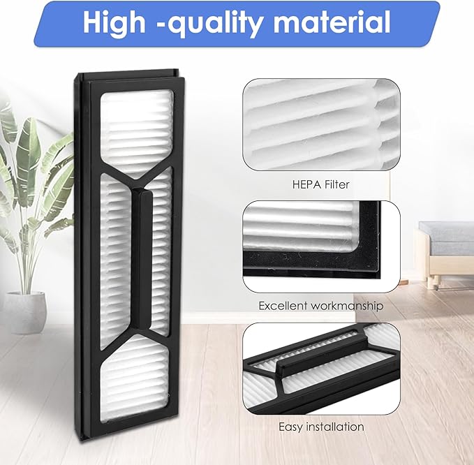 (4 Pack) Omni S1 Pro Replacement HEPA Filters Compatible With Eufy Omni S1 Pro Robot Vacuum Cleaner, Filters Accessories Kit, Filter Kit